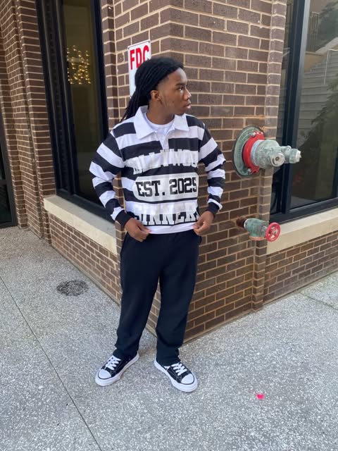 Hollywood Sinners “Est. 2025” Black Classic Stripe Polo